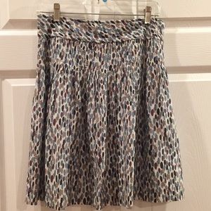 Banana Republic Abstract Print Cotton /Silk Skirt